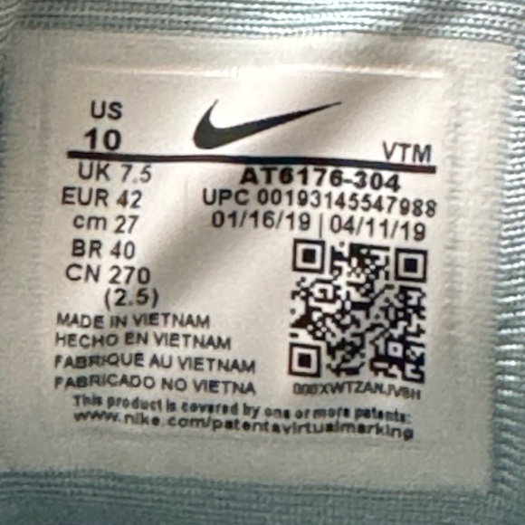 Nike Air Max 720 SE Shoes AT6176 304 Ocean Cube Blue Size 10 - Picture 5 of 7